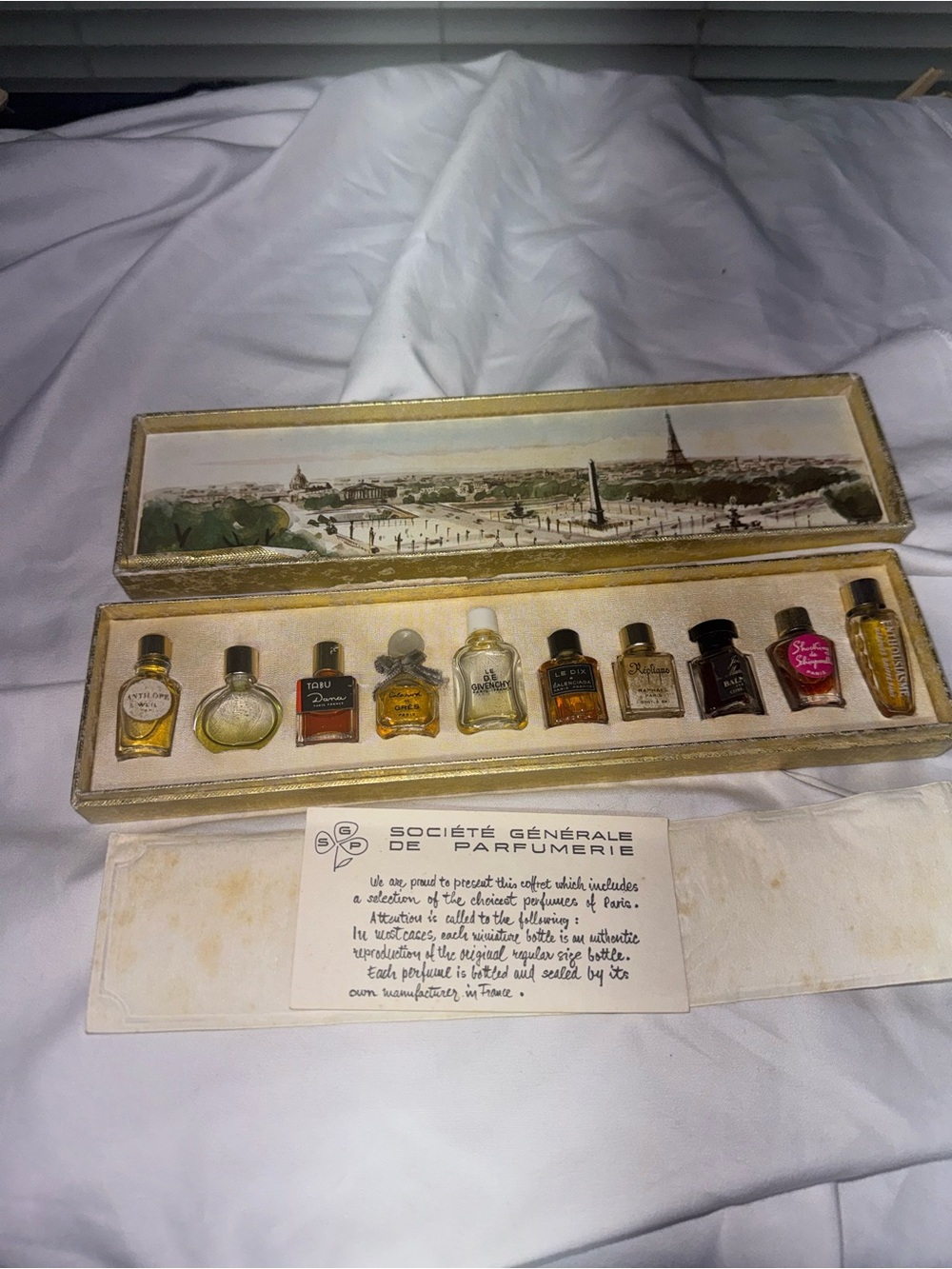 VTG Les Meilleurs parfums de Paris mini perfume sample set